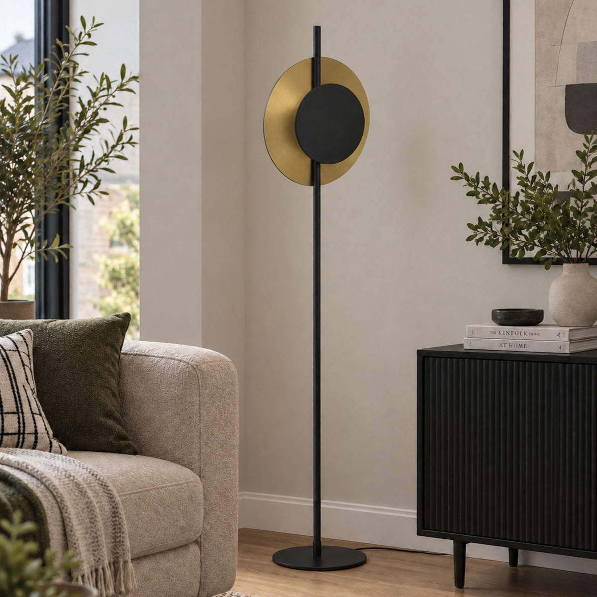 Tocina Black LED Floor Lamp
