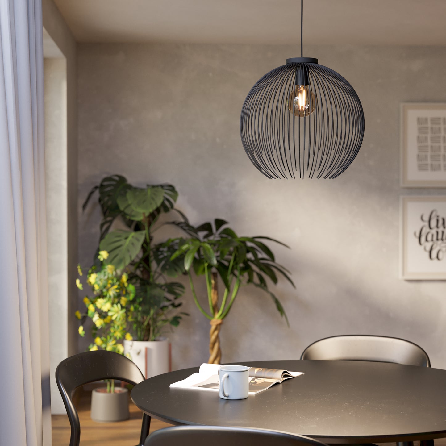 Venezuela Black Ceiling Pendant