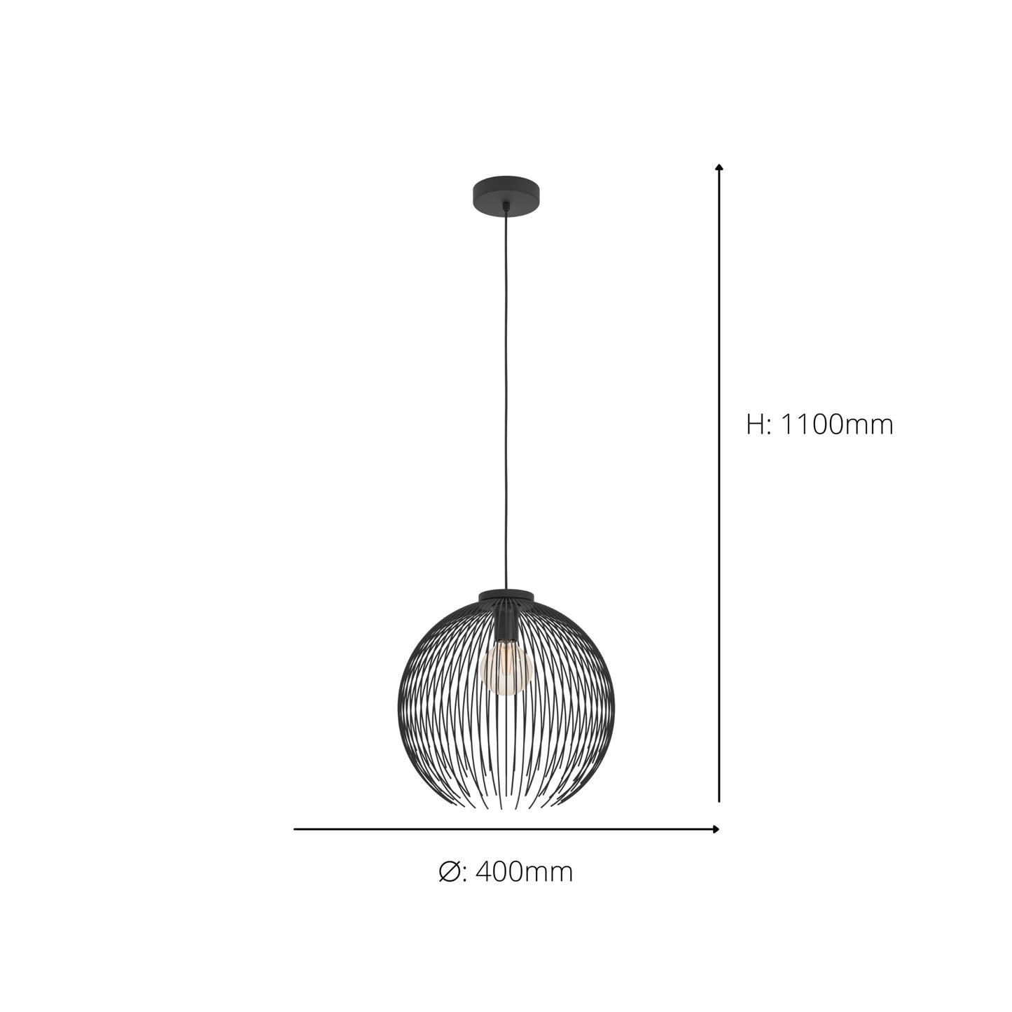 Venezuela Black Ceiling Pendant