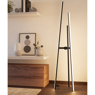 Mongolanda Black & White LED Floor Lamp