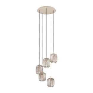 Romazzina 5-Light Natural Ceiling Pendant