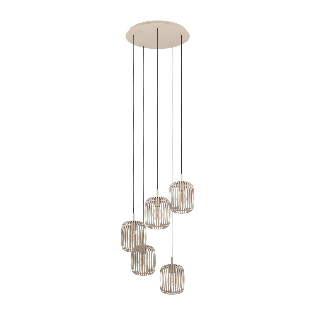 Romazzina 5-Light Natural Ceiling Pendant