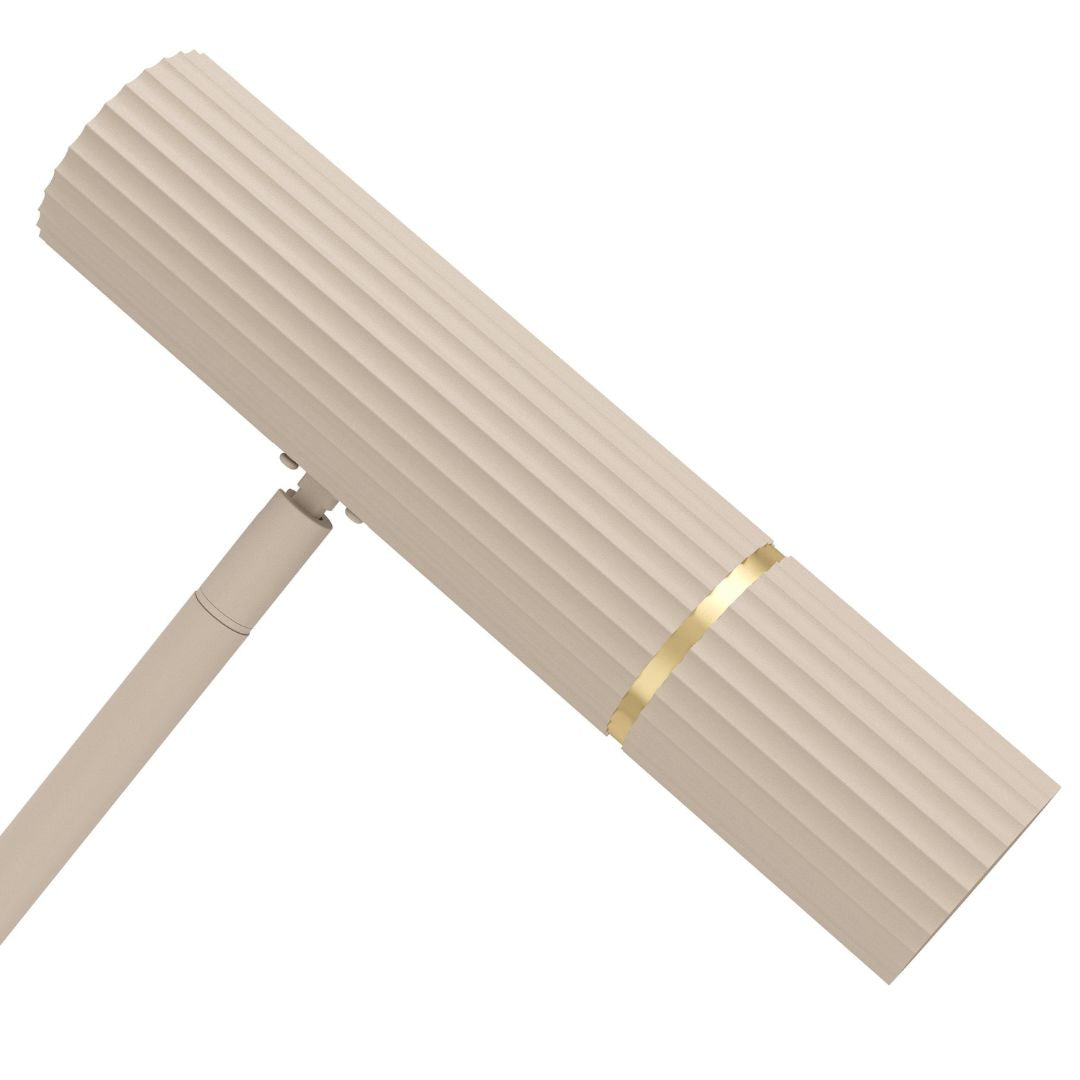 Caminia Sand & Gold Task Floor Lamp