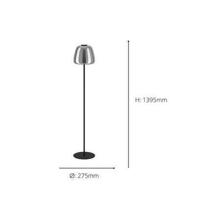 Alfero-z Black LED Floor Lamp