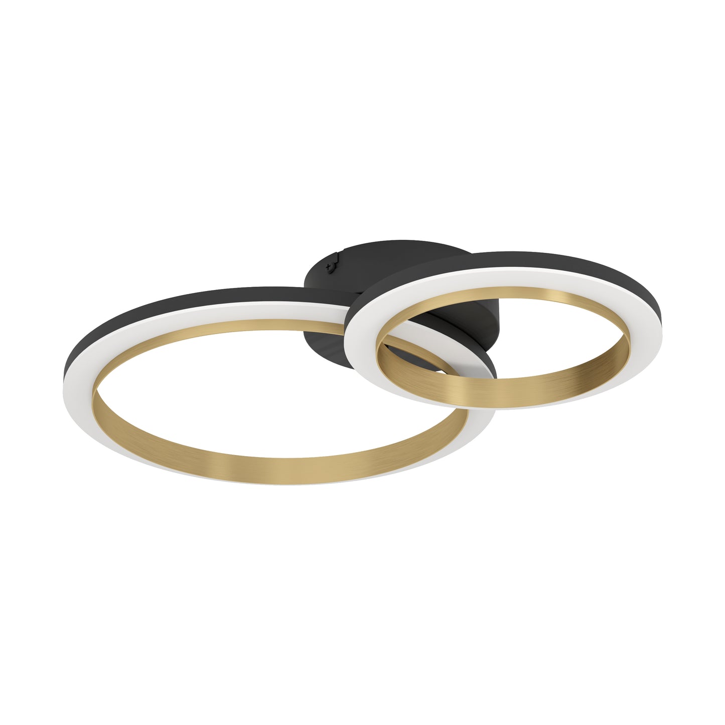 Calliera Small Black LED Semi-Flush Ceiling Light