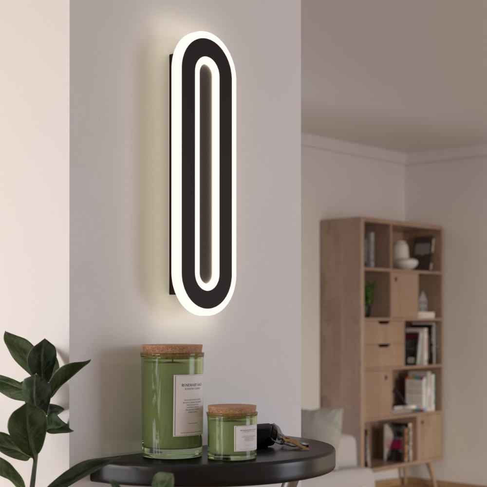 Macchioni Black LED Wall Light