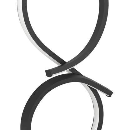 Serpins Black LED Table Lamp