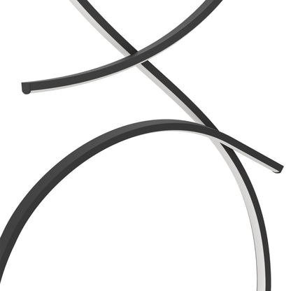 Serpins Black LED Floor Lamp