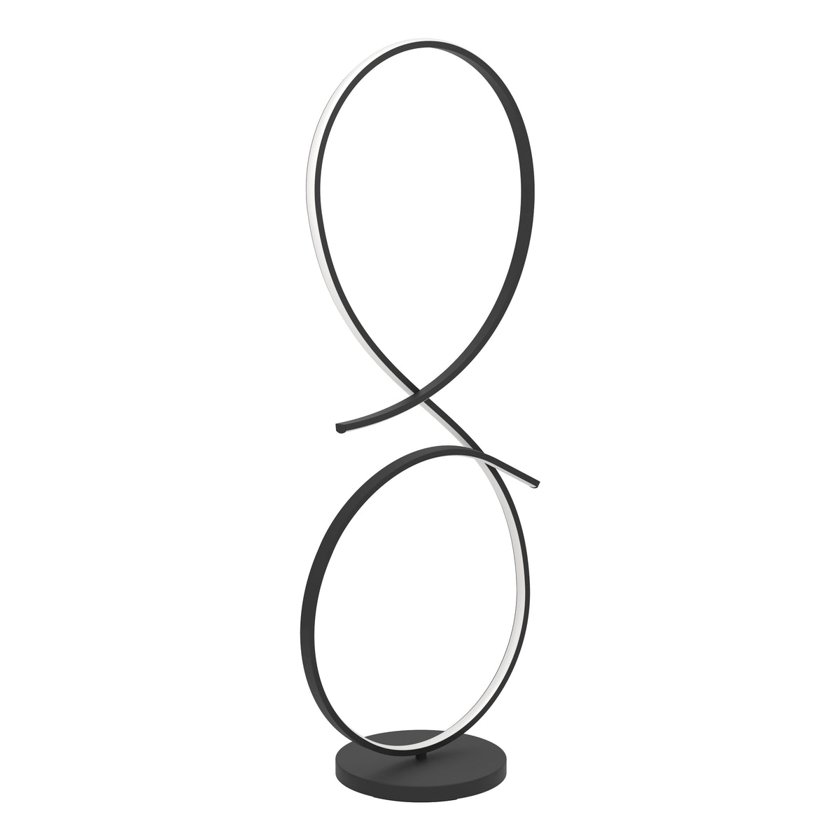 Serpins Black LED Floor Lamp