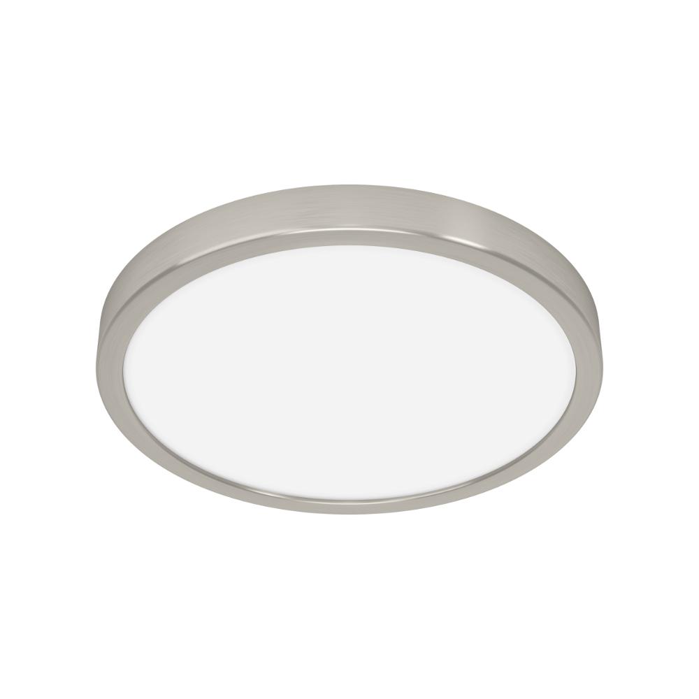 Fueva 6 Silver LED Round Flush Ceiling Light