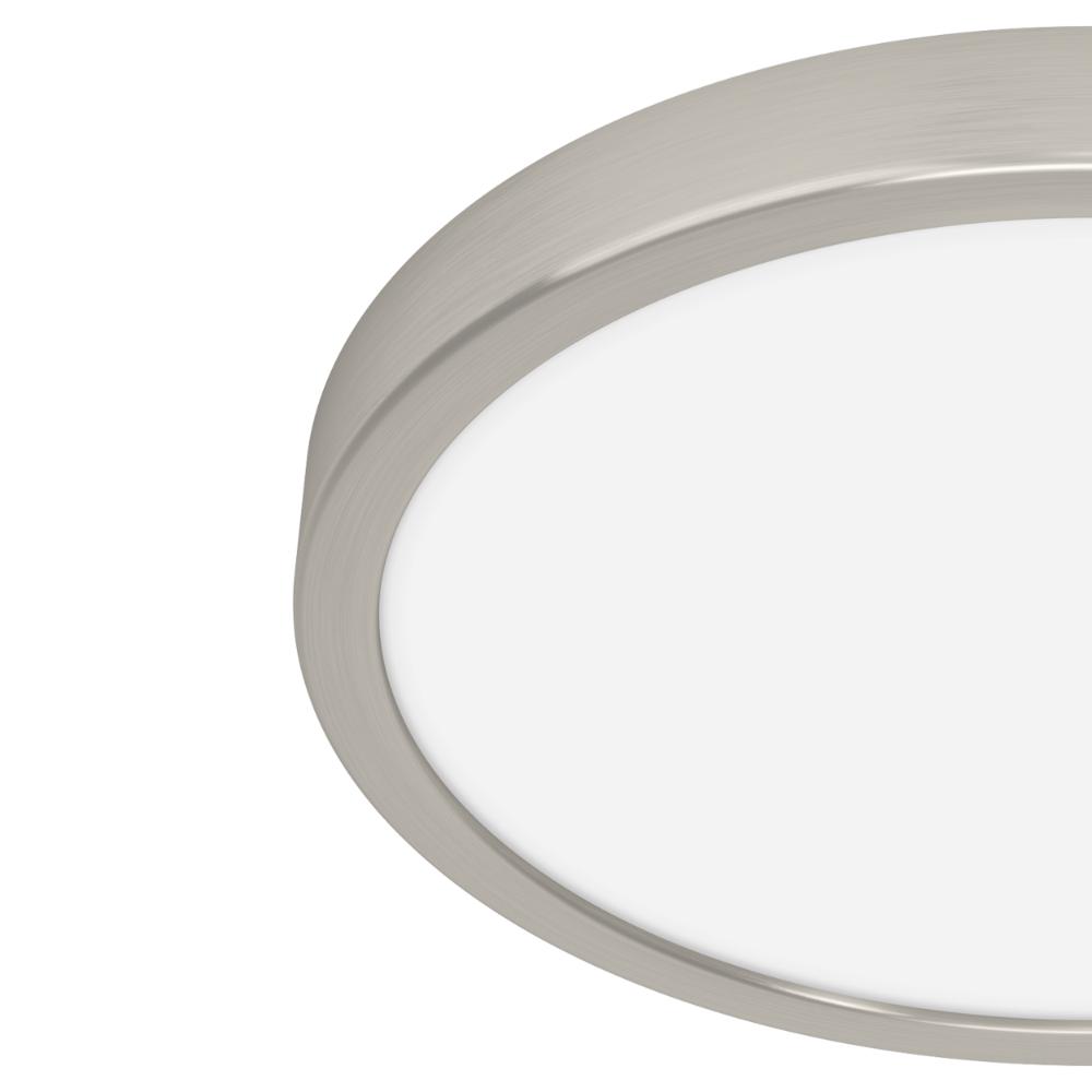 Fueva 6 Silver LED Round Flush Ceiling Light