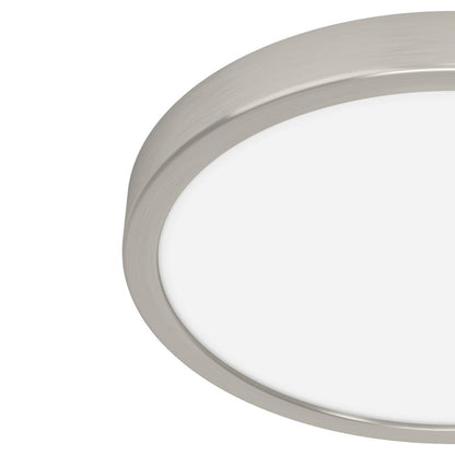 Fueva 6 Silver LED Round Flush Ceiling Light