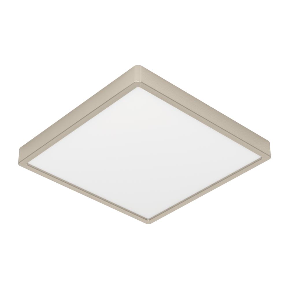 Fueva 6 Brushed Nickel LED Square Flush Ceiling Light