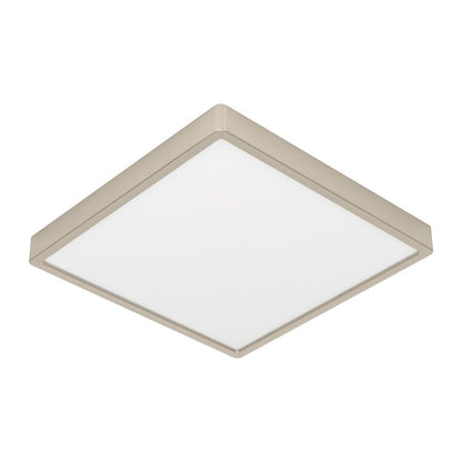Fueva 6 Brushed Nickel LED Square Flush Ceiling Light