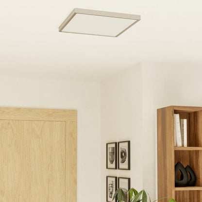 Fueva 6 Satin Nickel LED Flush Ceiling Light