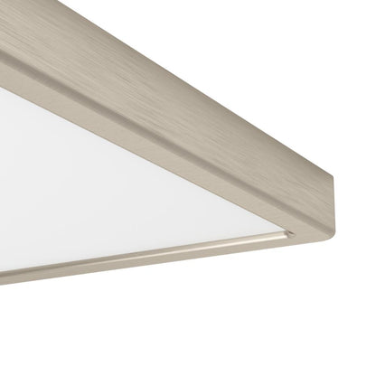 Fueva 6 Satin Nickel LED Flush Ceiling Light