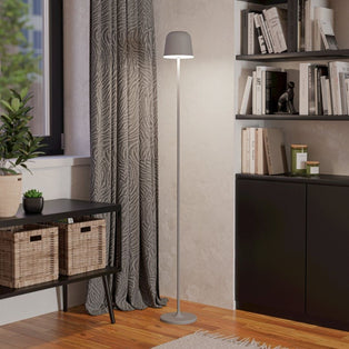 Mannera Grey LED Rechargeable Floor Lamp