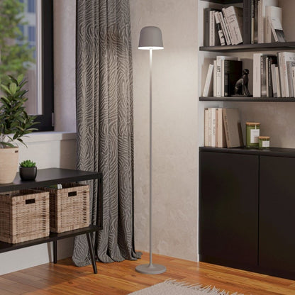 Mannera Grey LED Rechargeable Floor Lamp