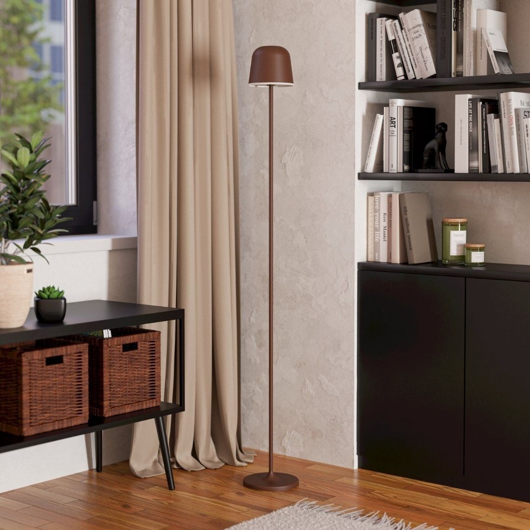 Mannera Copper LED Rechargeable Floor Lamp