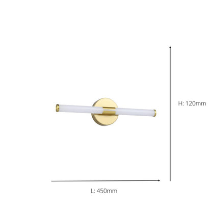 Ramola Gold LED Bathroom Wall Light