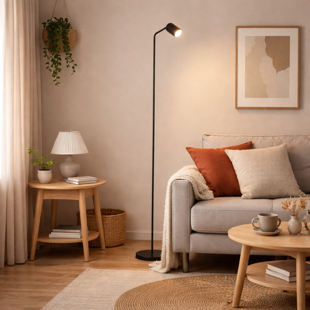 Rigomagno Black Task Floor Lamp