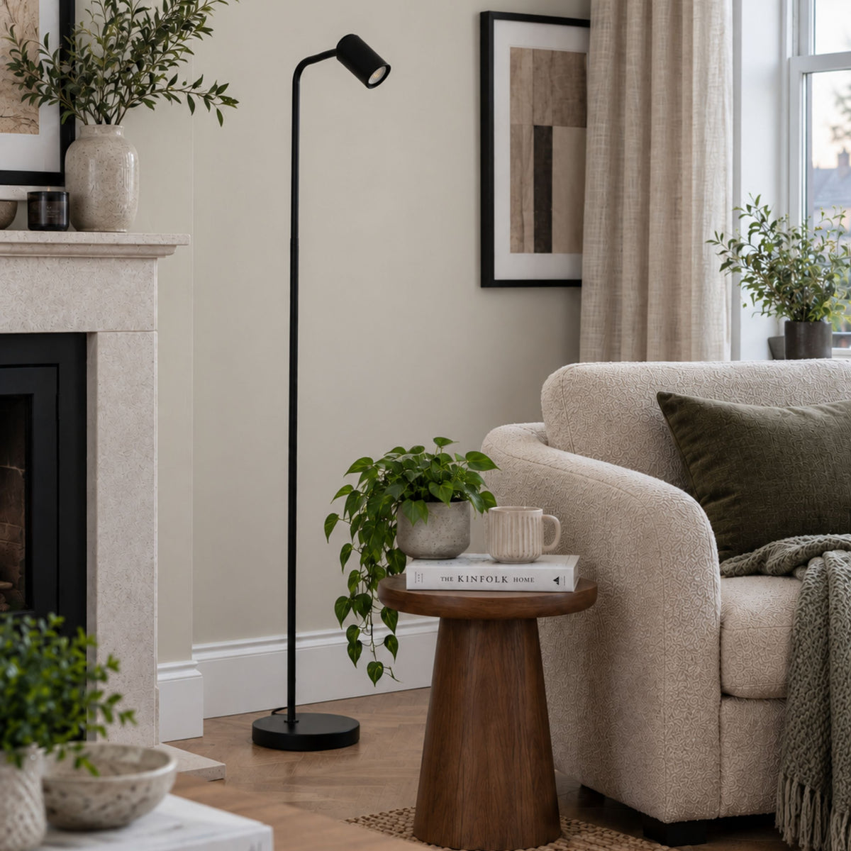 Rigomagno Black Task Floor Lamp