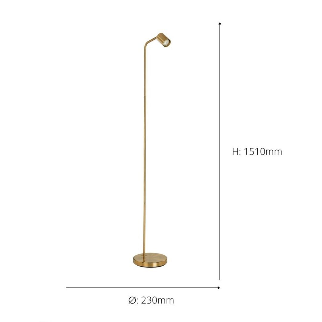 Rigomagno Gold Task Floor Lamp