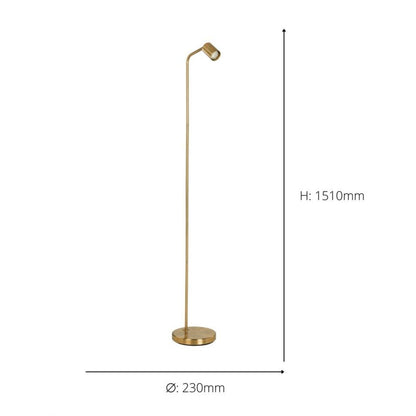 Rigomagno Gold Task Floor Lamp