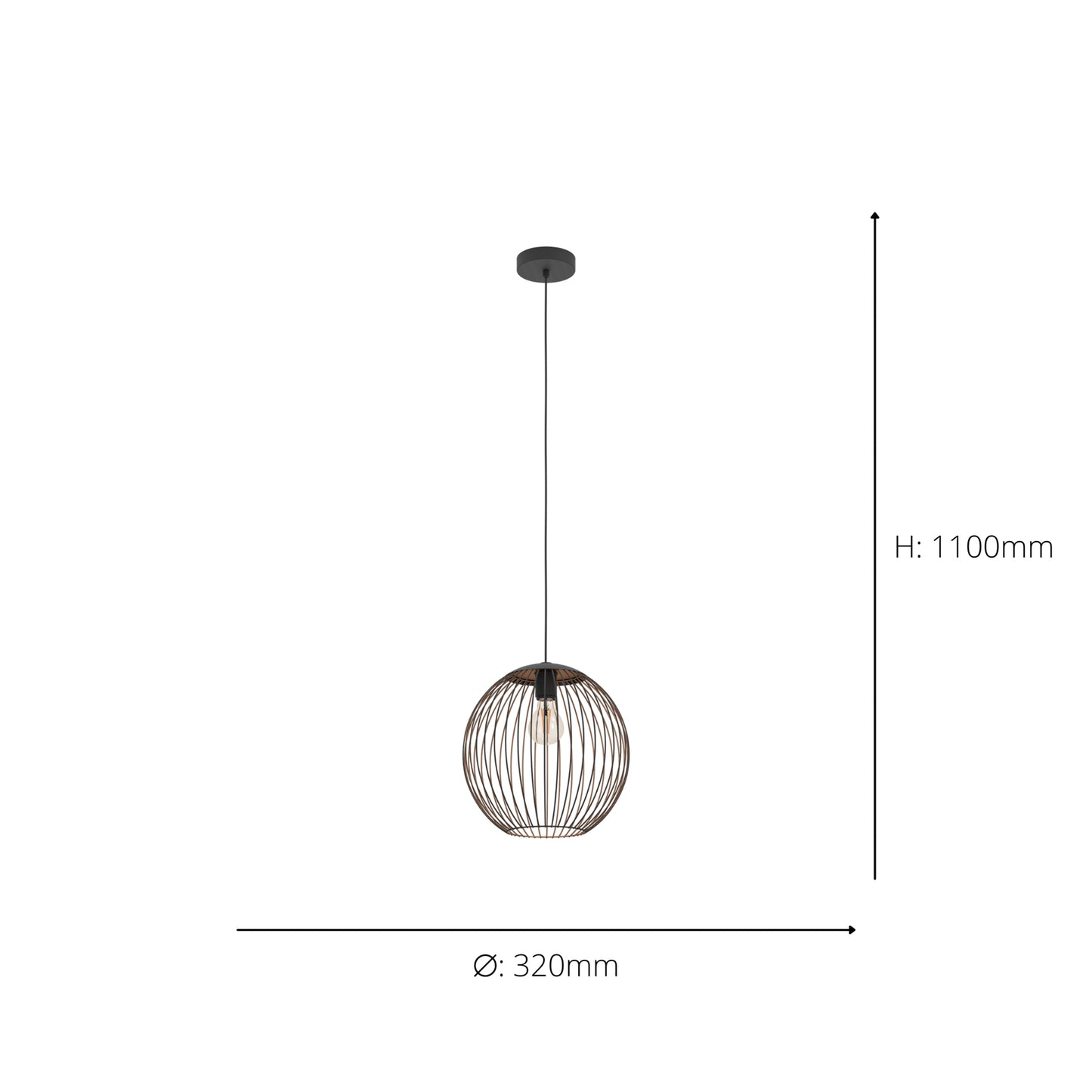 Almanzora Black Ceiling Pendant