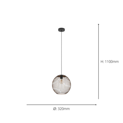 Almanzora Black Ceiling Pendant