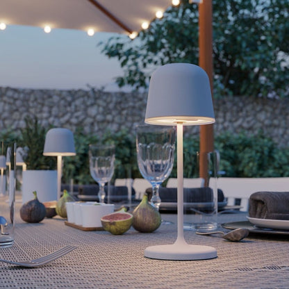 Mannera Grey LED Rechargeable Touch Table Lamp