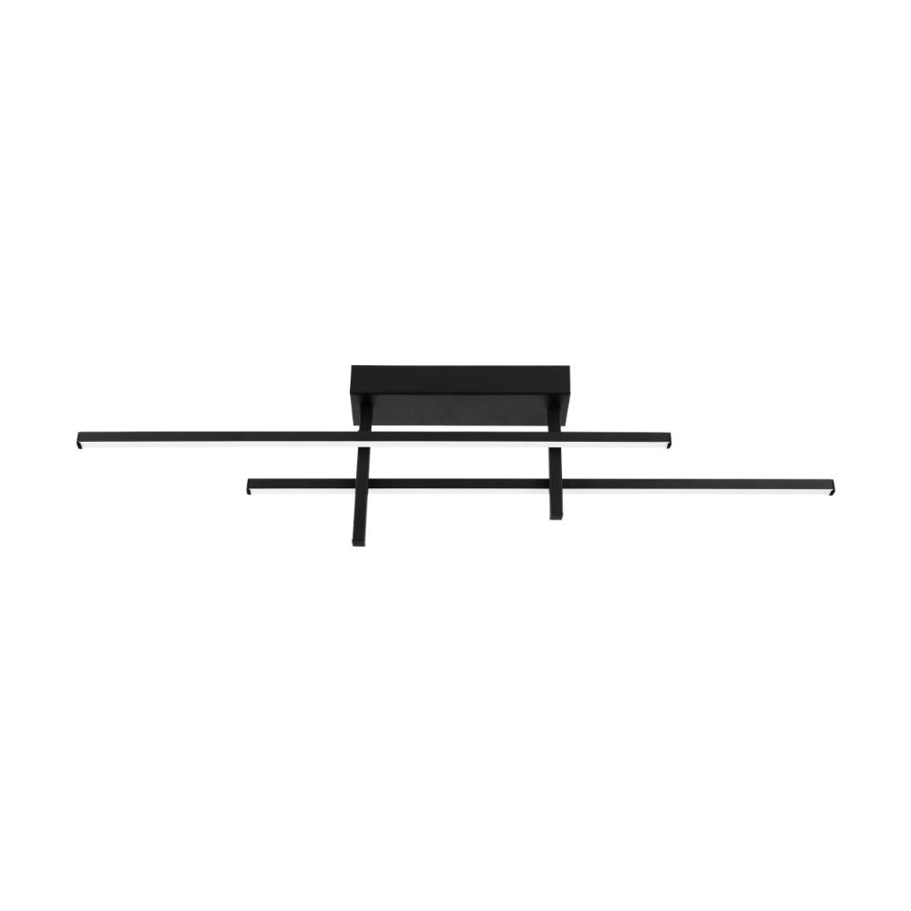 Trepiliano Black LED Semi-Flush Ceiling Light
