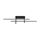Trepiliano Black LED Semi-Flush Ceiling Light