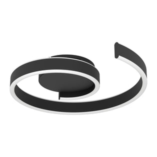 Andabaia-z Black LED Semi-Flush Ceiling Light
