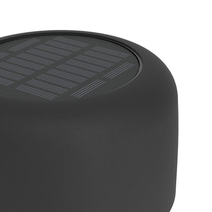 Roccanova Black Solar LED Rechargeable Touch Table Lamp