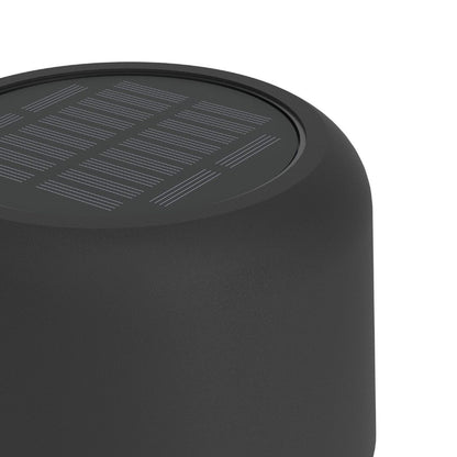 Roccanova Black Solar LED Rechargeable Touch Floor Lamp