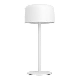 Roccanova White Solar LED Rechargeable Touch Table Lamp