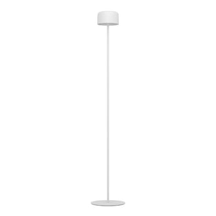 Roccanova White Solar LED Rechargeable Touch Floor Lamp