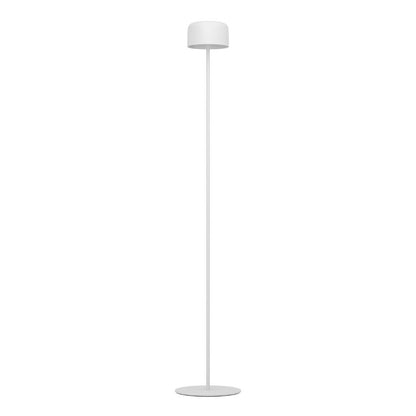 Roccanova White Solar LED Rechargeable Touch Floor Lamp