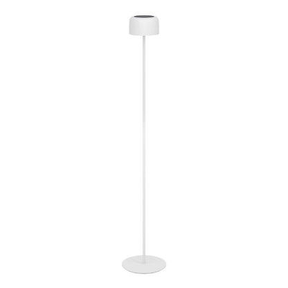 Roccanova White Solar LED Rechargeable Touch Floor Lamp