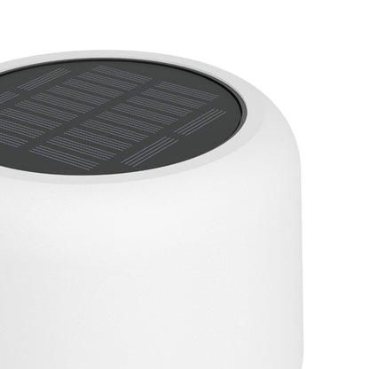 Roccanova White Solar LED Rechargeable Touch Floor Lamp