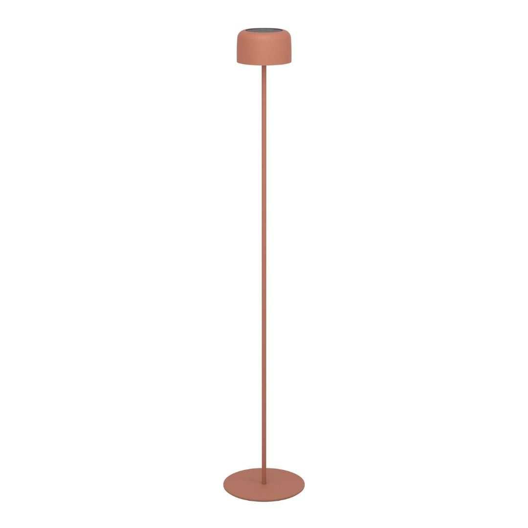 Roccanova Orange Solar LED Rechargeable Touch Floor Lamp