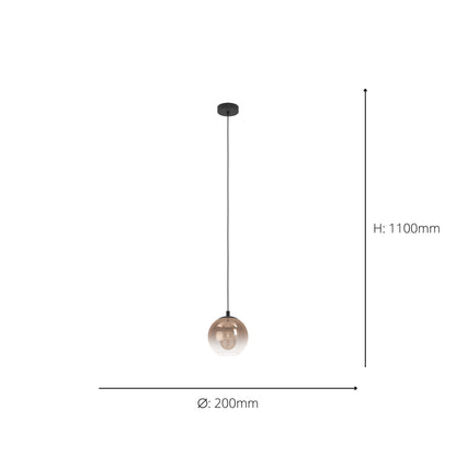 Ariscani Black Ceiling Pendant