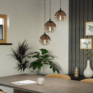 Ariscani 3-Light Black Ceiling Pendant
