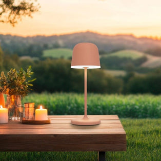 Mannera Orange LED Rechargeable Touch Table Lamp