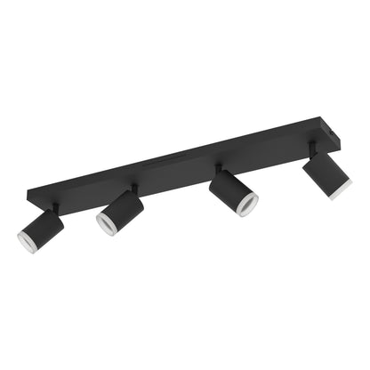 Melitello-z 4-Light Black LED Spotlight Bar