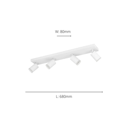 Melitello-z 4-Light White LED Spotlight Bar