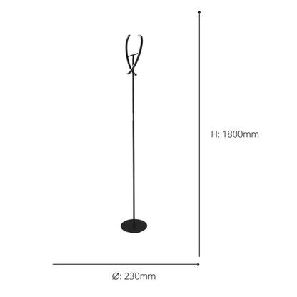 Castelpoto Black LED Floor Lamp
