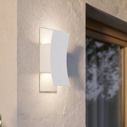 Verdolino 2-Light White LED Outdoor Wall Light