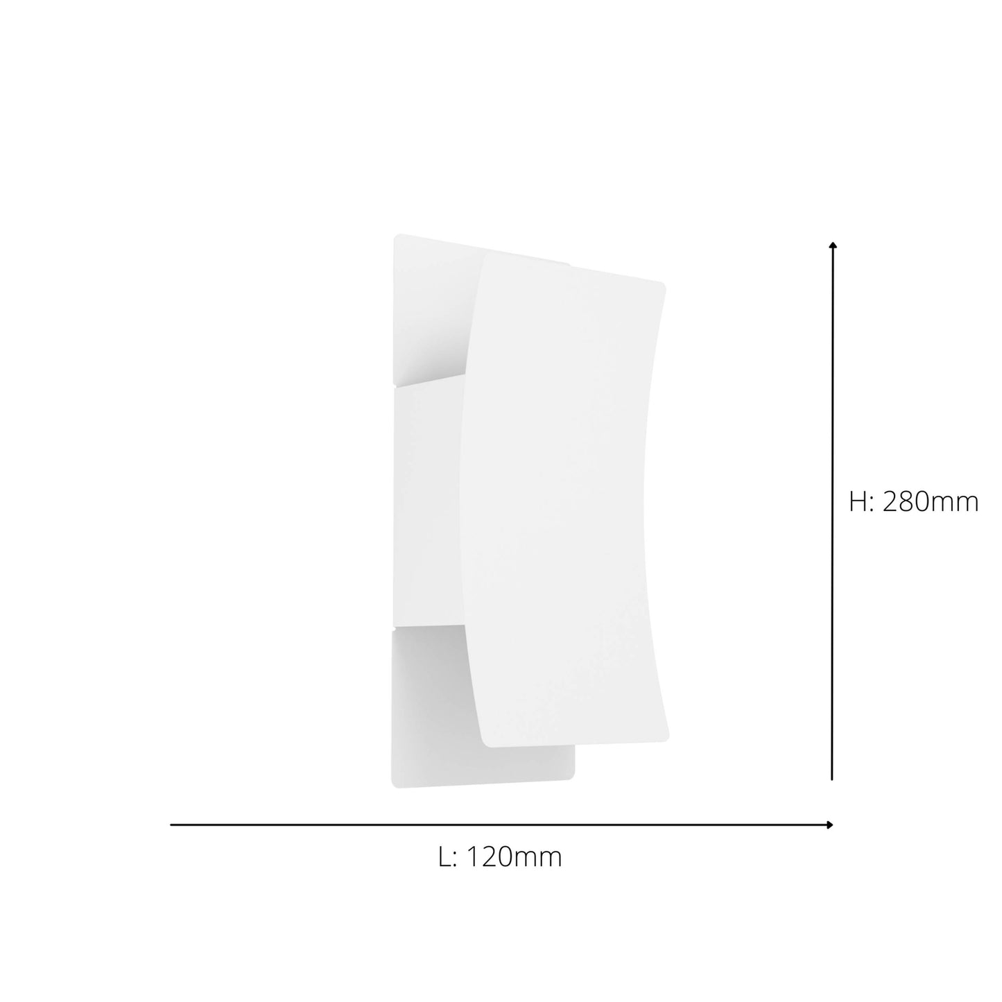 Verdolino 2-Light White LED Outdoor Wall Light